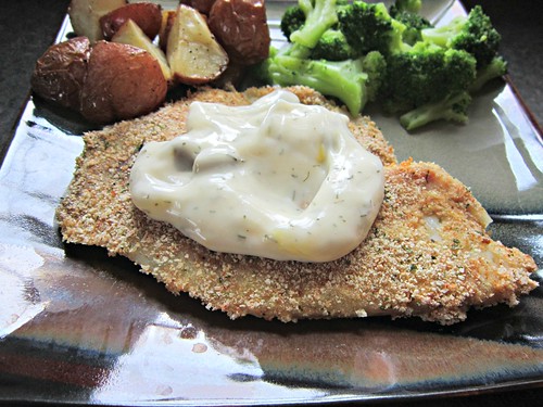 Tilapia with Dill & Pickle Sauce (1)