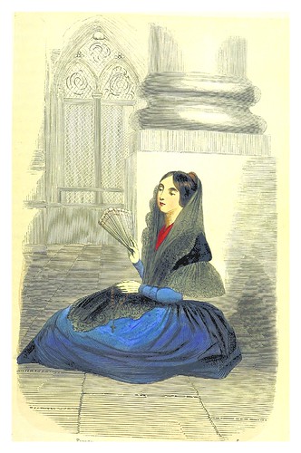 010-Joven en la iglesia-La Spagna, opera storica, artistica, pittoresca e monumentale..1850-51- British Library