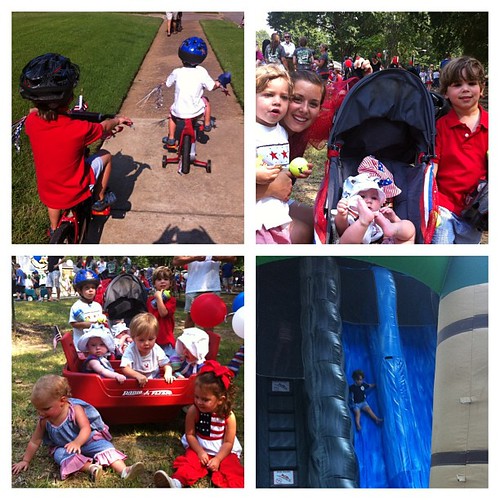 Bike parade - check. fun with friends - check. huge water slide - check. tantrums, tears, fits - check. It's about the memories right? Happy 4th!
