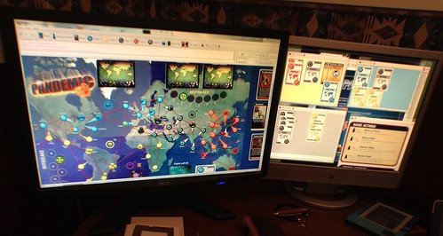 Cool! Playing pandemic online.