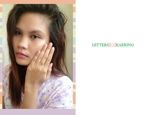 letters earring by sungho kim
