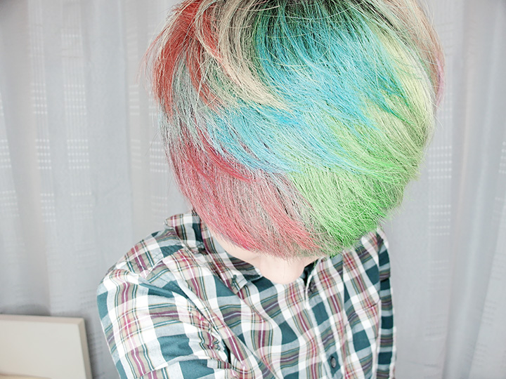 rainbow hair colours