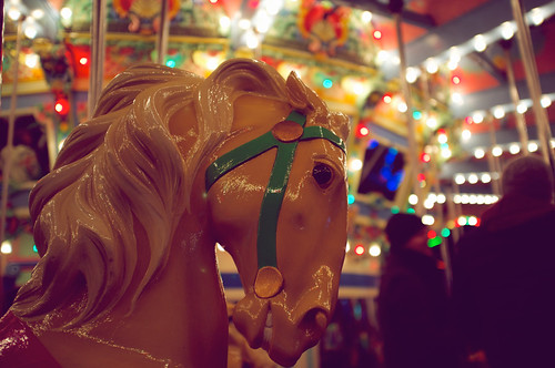 Carousel horse.