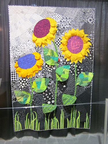"3-D Sunflowers" by Martha DeLeonardis of Katy, TX