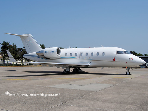 OE-ISU Canadair CL605 Challenger by Jersey Airport Photography