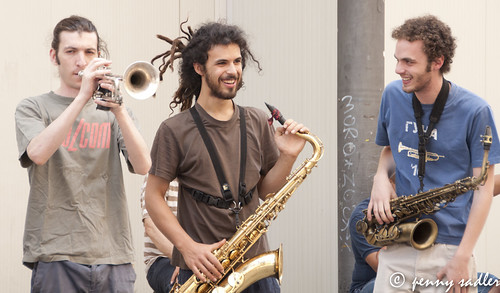 Street musicians, Italy