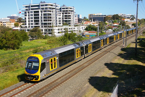 RailCorp H set near Wollongong.Sta, Wollongong, NSW, Australia /Oct 4,2013