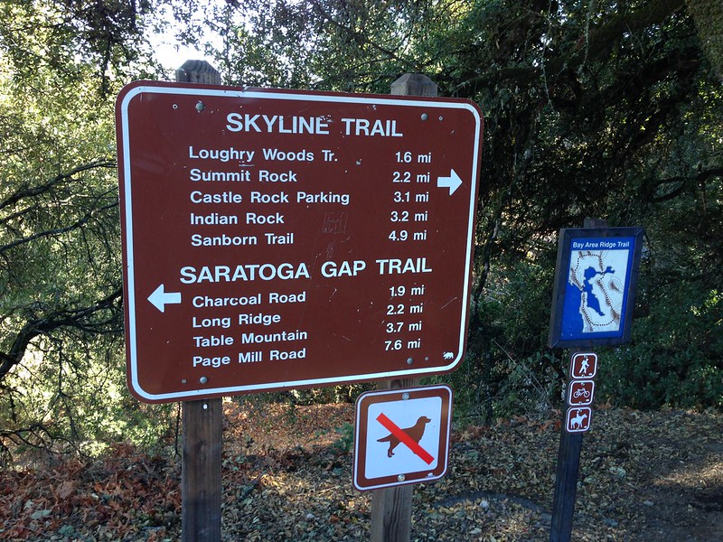 Trail heads at the Gap