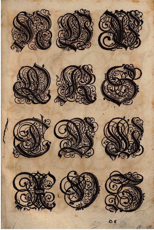 Paulus Franck - 'Schatzkammer Allerhand Versalien Lateinisch vnnd Teutsch', 1601 alphabet a