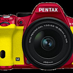 Ricoh K50 in yellow & red