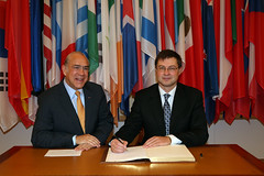 Valdis Dombrovskis, Prime Minister of Latvia visits the OECD