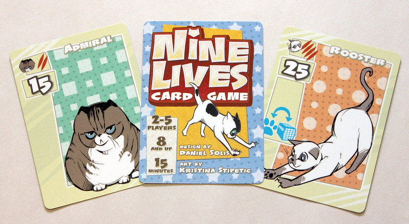 Sample card from NINE LIVES CARD GAME