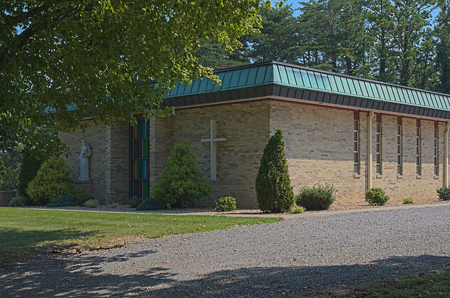 Saint Anthony Roman Catholic Church, in Glennon, Missouri, USA - exterior