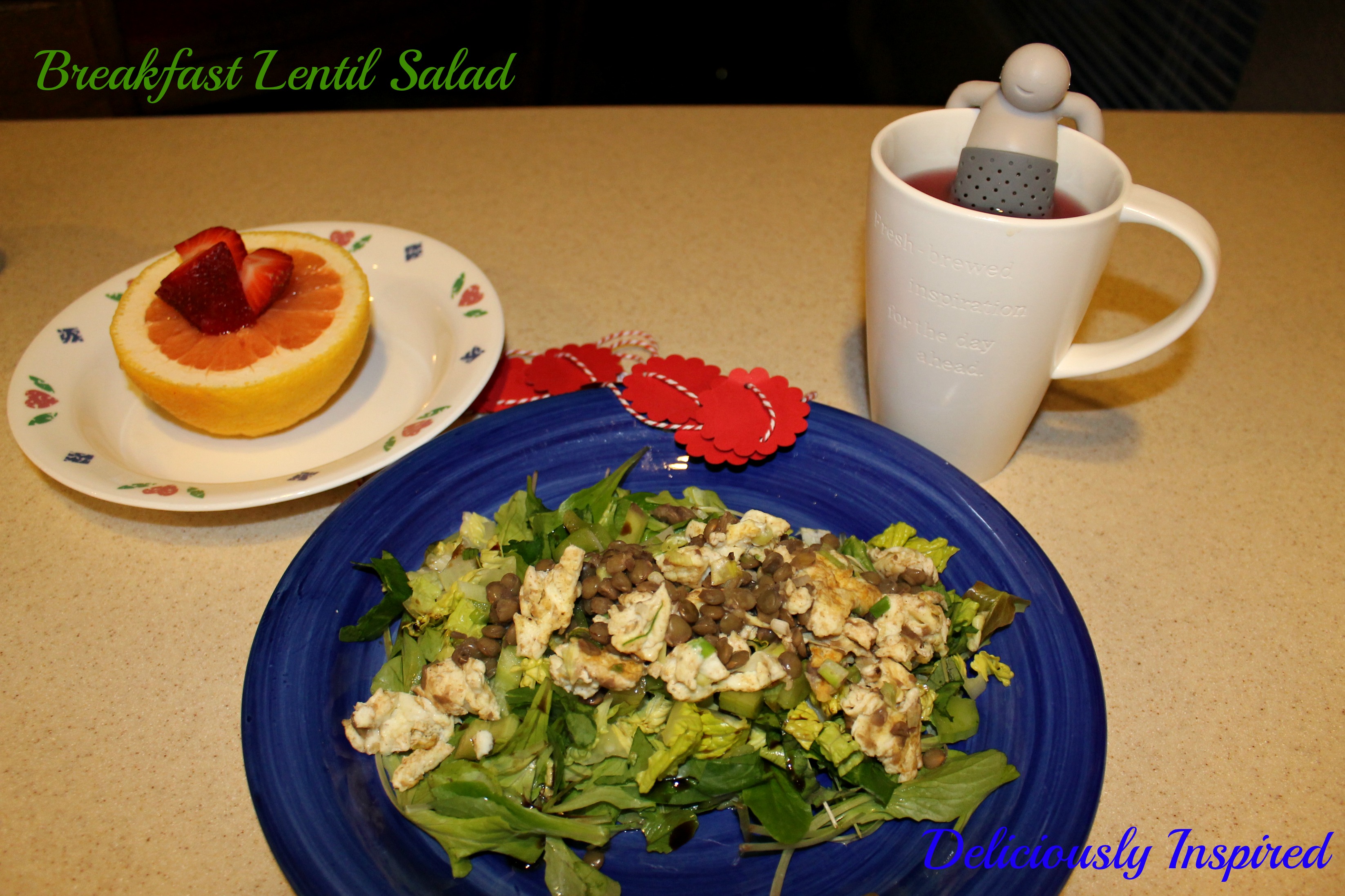 Breakfast Lentil Salad