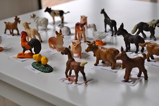 Farm Animal Figures and Pictures Matching