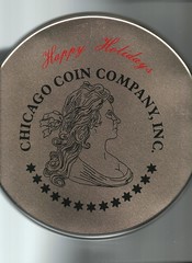Chicago Coin Company cookie tin