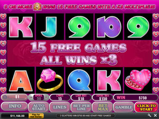 free True Love free spins feature