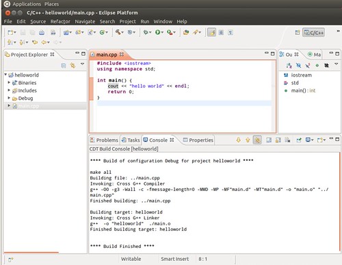 Ubuntu 12.04 Eclipse New C++ Project 8