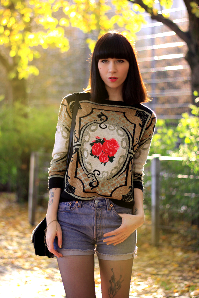Chicwish pullover knit sweater rose baroque print CATS & DOGS fashion blog Berlin 3