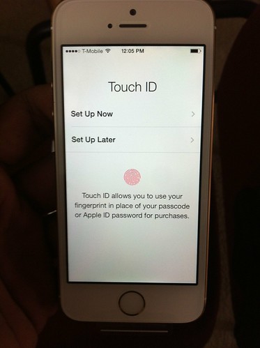 Apple iPhone 5S Gold - Touch ID setup