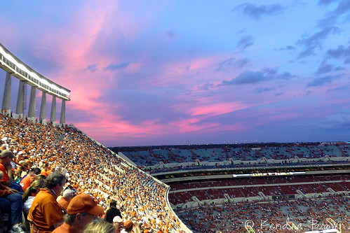 Sunset at the UT game