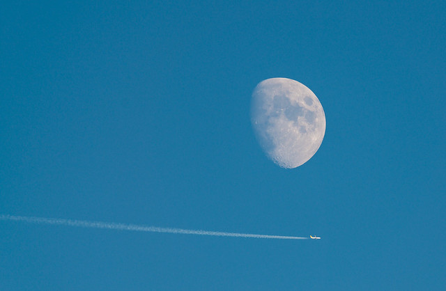 Flying to the moon
