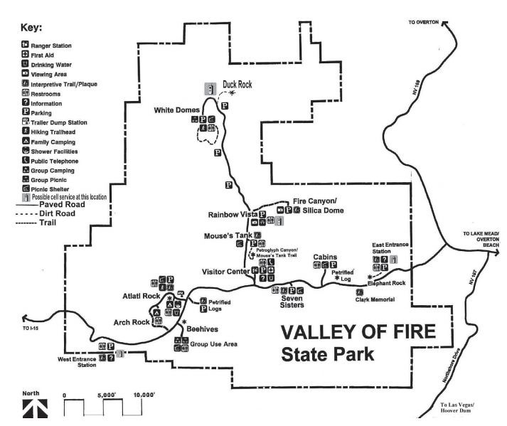 Cómo llegar a la Firewave, mapa de Valley of Fire (Nevada) - Valley of Fire State Park (Nevada, USA) - Foro Costa Oeste de USA