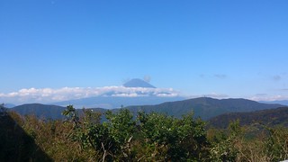 大涌谷から見える富士山
