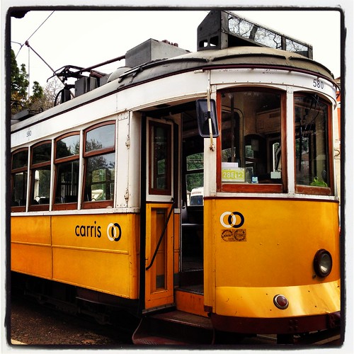 Taking the Tram in Lisbon