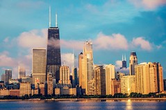 Chicago Skyline Sunrise July 13th, 2014