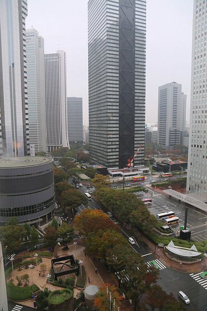 The view from my room at Hilton Tokyo
