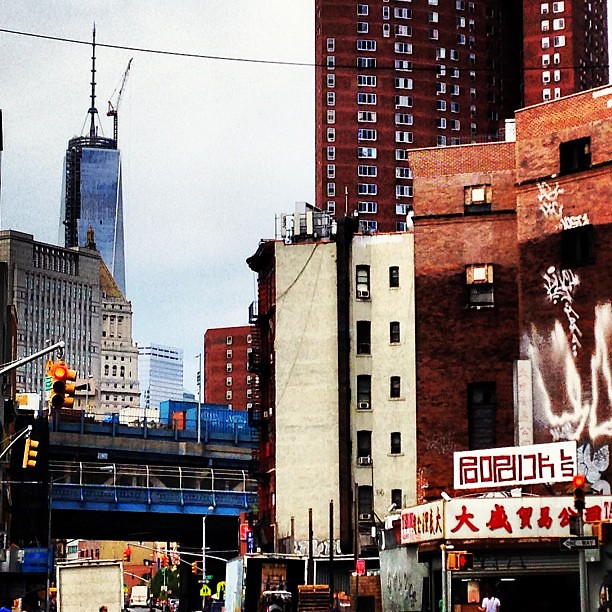 Chinatown #pbinstacagematch #imagesforyoursenses #nyc #newyorkcity #chinatown #freedom #freedomtower