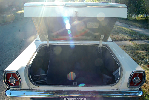 on the topic of The Enormousness of a 1965 galaxie 500 trunk.