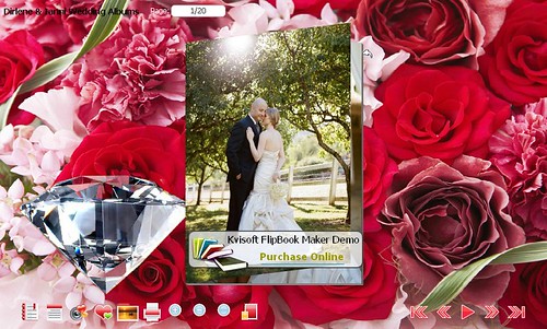 flipbook wedding program