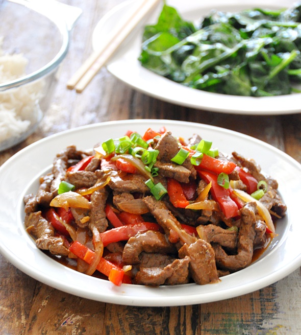 70 Grinds Peppered Beef Stir Fry | www.fussfreecooking.com