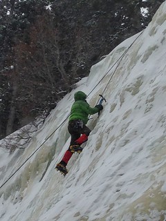 At the Top of My First Ice Climb