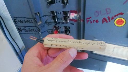 tempted by the totally legit fire alarm test. I.