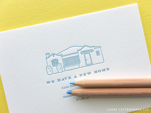 custom house sketch moving announcements // no. 46