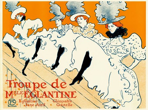 Troupe de Mlle Églantine - illustration de Toulouse-Lautrec