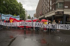 Affordable Football for All protest 14th August 2014