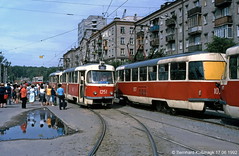 Dnipropetrowsk Straßenbahn 1992 und 2002