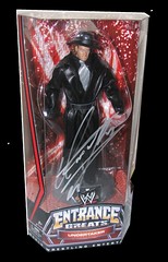 Autographed Mattel WWE ENTRANCE GREATS Figures 