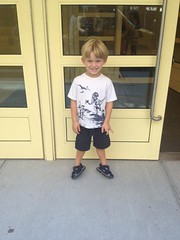 Leighton's first day at his new school! by Guzilla