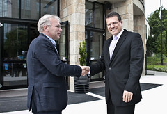 Maroš Šefčovič az Európai Bizottság alelnökének magyarországi látogatáson