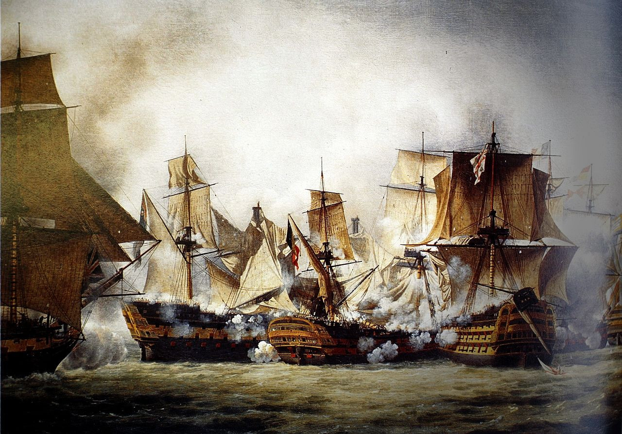 Scene of the Battle of Trafalgar by Louis-Philippe Crépin, 1807