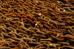 Falmouth Harbour, anchor chains