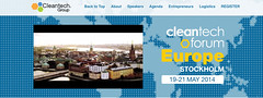 European Cleantech Forum Stockholm may 19-21 2014