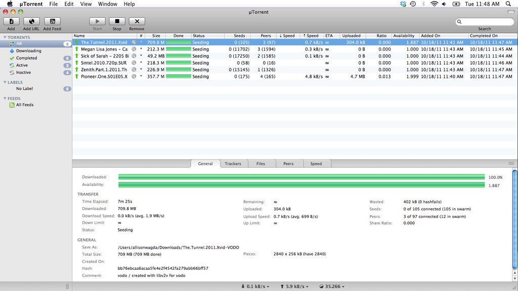 uTorrent 1.8.7 (45548) Stable macOS