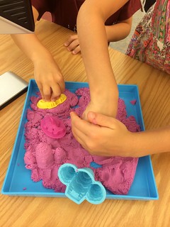 Kinetic Sand at the Reference Desk