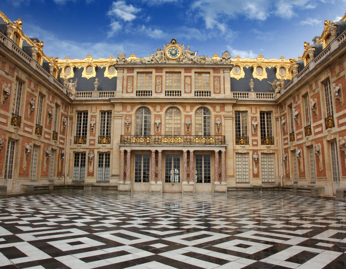 Marble Courtyard at the Palace of Varsailles